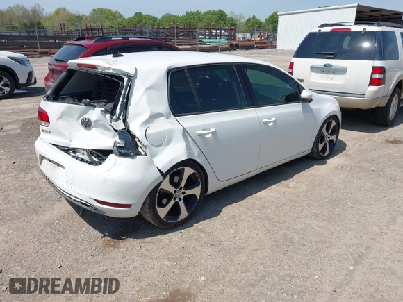 2012 Volkswagen Golf TDI with VIN WVWDM7AJ4CW212097, listed as a IAAI auction lot 42029587 with 177,783 mi miles and . Bid and sale history available at DreamBid. Image 4.
