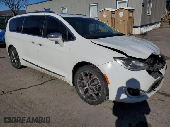 2017 Chrysler Pacifica Limited with VIN 2C4RC1GGXHR837881, listed as a Copart auction lot 43140345 with 296,374 mi miles and Salvage Title. Bid and sale history available at DreamBid. Image 4.