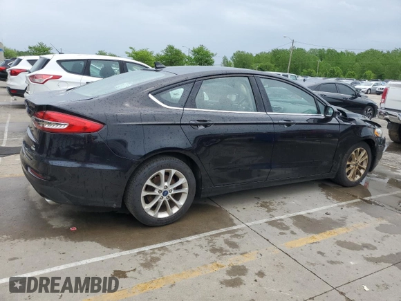 2020 Ford Fusion SE with VIN 3FA6P0HD9LR231017, listed as a Copart auction lot 55156965 with 56,161 mi miles and Salvage title. Bid and sale history available at DreamBid. Image 3.
