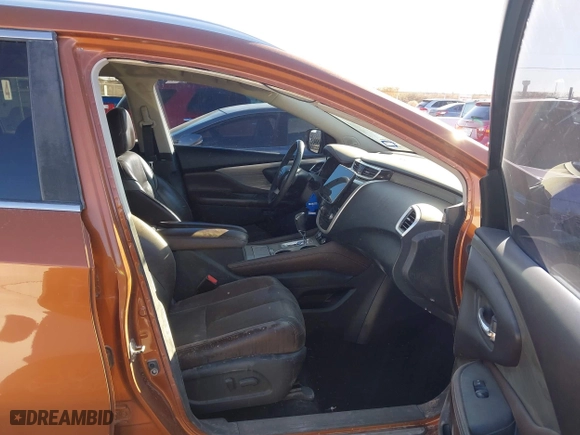 2015 Nissan Murano S with VIN 5N1AZ2MG0FN288591, listed as a IAAI auction lot 41331384 with 103,723 mi miles. Bid and sale history available at carsss.com. Image 5.