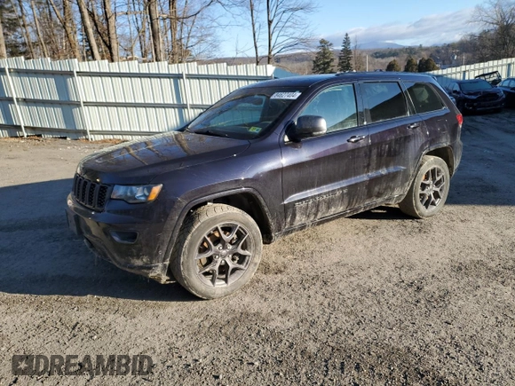 2021 Jeep Grand Cherokee 80th Anniversary with VIN 1C4RJFBG8MC653326, listed as a Copart auction lot 84627404 with 48,770 mi miles and Non Repairable. Bid and sale history available at carsss.com. Image 1.