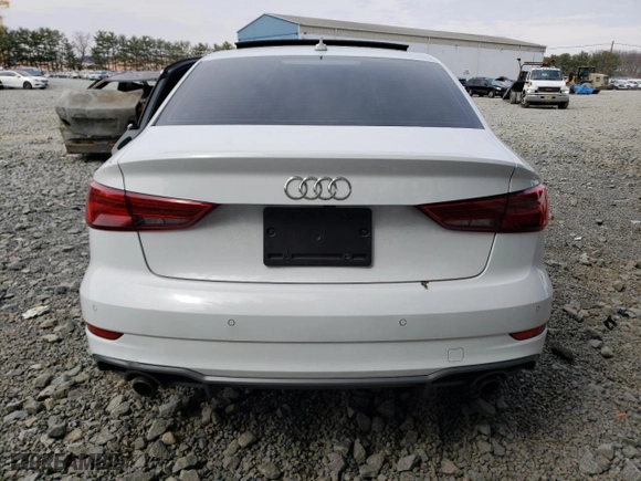 2017 Audi A3 Sedan Premium Plus with VIN WAUJ8GFF9H1047189, listed as a Copart auction lot 46703093 with 0 mi miles. Bid and sale history available at carsss.com. Image 6.