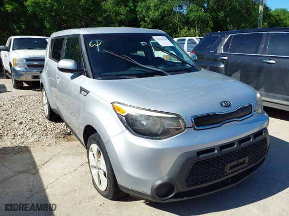 2014 Kia Soul with VIN KNDJN2A22E7722117, listed as a IAAI auction lot 42090386 with 114,695 mi miles. Bid and sale history available at carsss.com. Image 1.