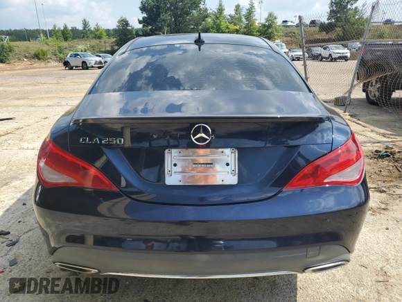 2018 Mercedes-Benz CLA 250 with VIN WDDSJ4EB2JN553198, listed as a Copart auction lot 59748895 with 133,215 mi miles and Clean title. Bid and sale history available at DreamBid. Image 6.
