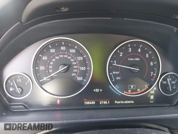 2017 BMW 3 Series 330i xDrive with VIN WBA8D9G55HNT90876, listed as a IAAI auction lot 41262582 with 106,449 mi miles. Bid and sale history available at carsss.com. Image 7.