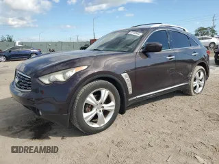 2010 Infiniti FX35 with VIN JN8AS1MU2AM801285, listed as a Copart auction lot 82103944 with 111,985 mi miles and Salvage Title. Bid and sale history available at carsss.com. Image 1.