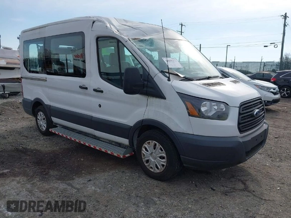 2017 Ford Transit Passenger XL with VIN 1FMZK1CMXHKA57730, listed as a IAAI auction lot 41835172 with 6,791 mi miles and . Bid and sale history available at DreamBid. Image 1.