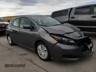 2025 Nissan LEAF S with VIN 1N4AZ1BV0SC561170, listed as a Copart auction lot 81486054 with 1,434 mi miles and Salvage Title. Bid and sale history available at carsss.com. Image 10.
