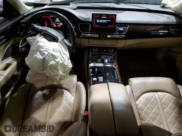 2017 Audi A8 Sport with VIN WAU43AFD5HN017798, listed as a Copart auction lot 41431545 with 128,975 mi miles and Clean title. Bid and sale history available at DreamBid. Image 8.