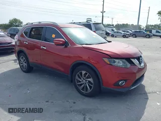 2014 Nissan Rogue SV with VIN 5N1AT2MT6EC780907, listed as a IAAI auction lot 41884181 with Not Provided miles. Bid and sale history available at carsss.com. Image 1.