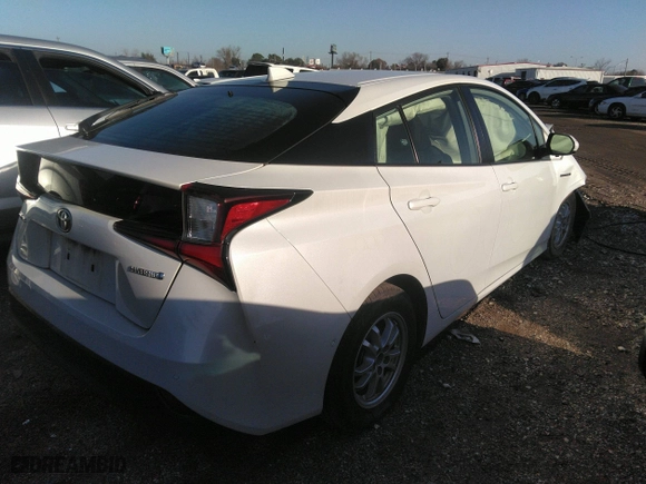 2022 Toyota Prius L Eco with VIN JTDKAMFU5N3156063, listed as a IAAI auction lot 41214358 with 208,666 mi miles. Bid and sale history available at carsss.com. Image 4.