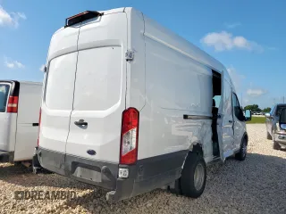 2023 Ford Transit Cargo with VIN 1FTRU8XGXPKC05787, listed as a Copart auction lot 59768665 with 24,845 mi miles and Salvage title. Bid and sale history available at DreamBid. Image 3.