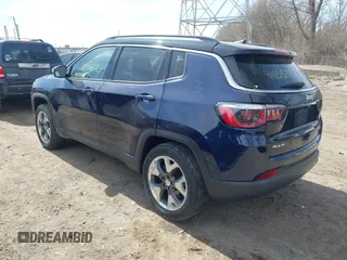 2018 Jeep Compass Limited with VIN 3C4NJDCB5JT259434, listed as a IAAI auction lot 41855772 with 57,333 mi miles. Bid and sale history available at carsss.com. Image 3.