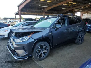 2021 Toyota RAV4 Prime XSE with VIN JTMEB3FV9MD071684, listed as a Copart auction lot 43974185 with 0 mi miles and Salvage Title. Bid and sale history available at carsss.com. Image 1.