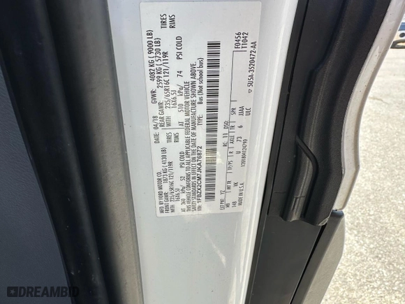 2018 Ford Transit Passenger Wagon XL with VIN 1FBZX2CM7JKA76872, listed as a Copart auction lot 51631945 with 270,145 mi miles and Clean Title. Bid and sale history available at carsss.com. Image 10.