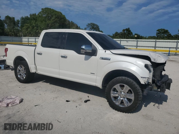 2015 Ford F-150 XL with VIN 1FTEW1CG5FFC86646, listed as a Copart auction lot 56131615 with 135,243 mi miles and Salvage title. Bid and sale history available at DreamBid. Image 4.
