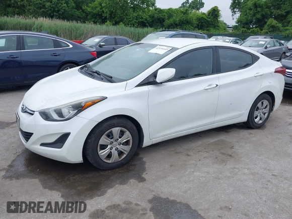 2016 Hyundai Elantra SE with VIN 5NPDH4AE4GH762014, listed as a IAAI auction lot 42534445 with 146,196 mi miles and . Bid and sale history available at DreamBid. Image 2.