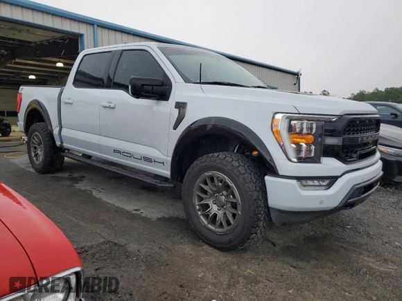 2022 Ford F-150 XL with VIN 1FTFW1E55NKD11289, listed as a Copart auction lot 61900705 with 38,500 mi miles and Salvage title. Bid and sale history available at DreamBid. Image 4.