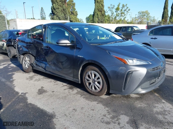 2019 Toyota Prius L Eco with VIN JTDKARFU8K3099401, listed as a IAAI auction lot 41939253 with 47,760 mi miles. Bid and sale history available at carsss.com. Image 1.