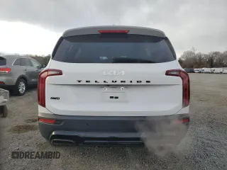 2022 Kia Telluride EX with VIN 5XYP3DHC3NG252841, listed as a Copart auction lot 81147994 with 50,481 mi miles and Salvage Title. Bid and sale history available at carsss.com. Image 6.