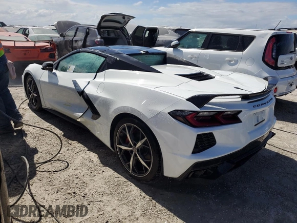 2023 Chevrolet Corvette 2LT with VIN 1G1YB3D44P5123723, listed as a Copart auction lot 74214554 with 0 mi miles and Non Repairable. Bid and sale history available at carsss.com. Image 2.
