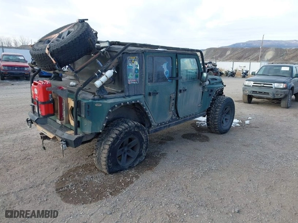2010 Jeep Wrangler Unlimited Sport with VIN 1J4BA3H12AL230749, listed as a IAAI auction lot 41052278 with 156,217 mi miles. Bid and sale history available at carsss.com. Image 4.