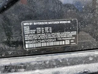 2019 BMW 3 Series 330i with VIN WBA5R1C54KFH09541, listed as a Copart auction lot 48539175 with 88,941 mi miles and Salvage Title. Bid and sale history available at carsss.com. Image 13.
