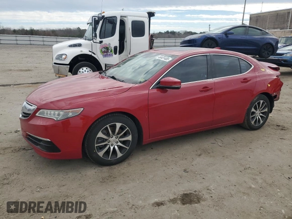 2017 Acura TLX w/Technology Pkg with VIN 19UUB1F56HA000760, listed as a Copart auction lot 46401405 with 62,763 mi miles and Salvage Title. Bid and sale history available at carsss.com. Image 1.