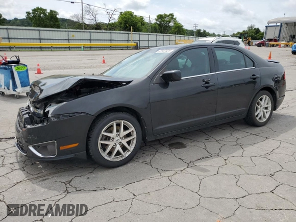 2012 Ford Fusion SEL with VIN 3FAHP0JA0CR386841, listed as a Copart auction lot 61587325 with 129,572 mi miles and Salvage title. Bid and sale history available at DreamBid. Image 1.