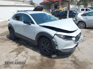 2025 Mazda CX-30 S Select Sport with VIN 3MVDMBBM4SM771254, listed as a IAAI auction lot 42370357 with 9,706 mi miles and . Bid and sale history available at DreamBid. Image 1.