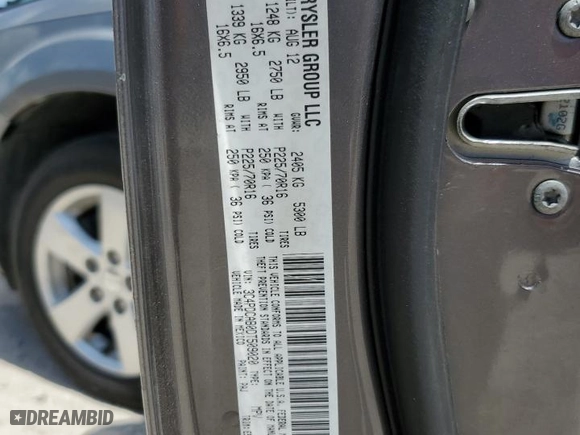 2013 Dodge Journey American Value Pkg with VIN 3C4PDCAB0DT509020, listed as a Copart auction lot 52784045 with 158,442 mi miles and Clean Title. Bid and sale history available at carsss.com. Image 13.