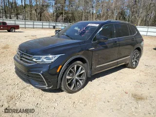 2022 Volkswagen Tiguan SEL R-Line with VIN 3VV4B7AX7NM108752, listed as a Copart auction lot 50031225 with 40,122 mi miles and Non Repairable. Bid and sale history available at carsss.com. Image 1.