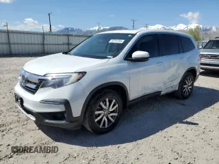 2021 Honda Pilot EX-L with VIN 5FNYF6H5XMB007730, listed as a Copart auction lot 53751955 with 71,097 mi miles and Salvage Title. Bid and sale history available at DreamBid. Image 1.