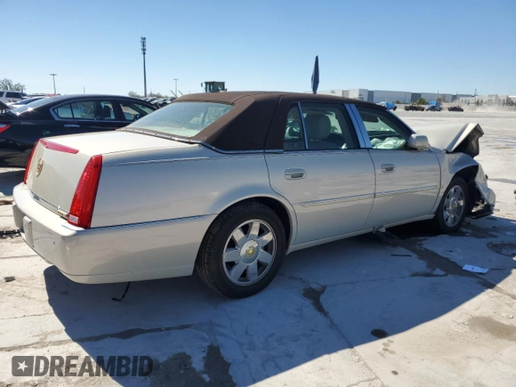 2008 Cadillac DTS 1SC with VIN 1G6KD57Y08U151837, listed as a Copart auction lot 45686365 with 66,517 mi miles and Salvage Title. Bid and sale history available at DreamBid. Image 3.