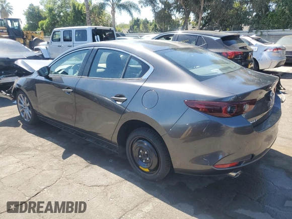2025 Mazda 3 S Preferred with VIN JM1BPACM3S1767928, listed as a Copart auction lot 64097255 with 6,198 mi miles and Salvage title. Bid and sale history available at DreamBid. Image 2.