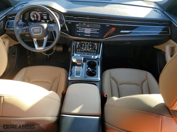 2022 Audi Q8 Premium Plus with VIN WA1EVBF16ND010075, listed as a Copart auction lot 79409044 with 28,594 mi miles and Salvage Title. Bid and sale history available at carsss.com. Image 8.