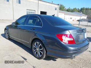 2011 Mercedes-Benz C with VIN WDDGF8BB3BR185319, listed as a IAAI auction lot 41973829 with Not Provided miles. Bid and sale history available at carsss.com. Image 3.