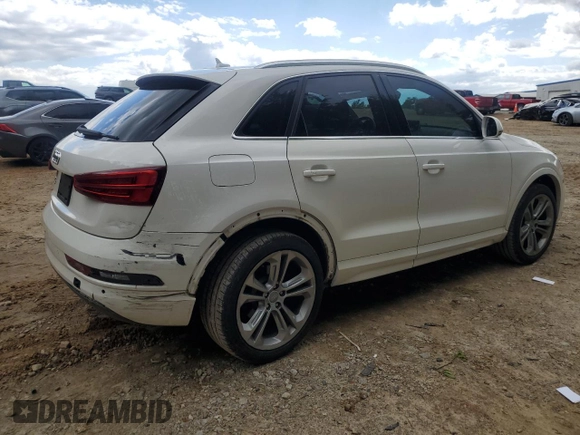 2016 Audi Q3 Premium Plus with VIN WA1BFCFS7GR014866, listed as a Copart auction lot 52479085 with 107,570 mi miles and Salvage title. Bid and sale history available at DreamBid. Image 3.