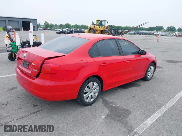 2012 Volkswagen Jetta SE with VIN 3VWDP7AJ9CM382346, listed as a IAAI auction lot 42496101 with 133,281 mi miles and . Bid and sale history available at DreamBid. Image 4.