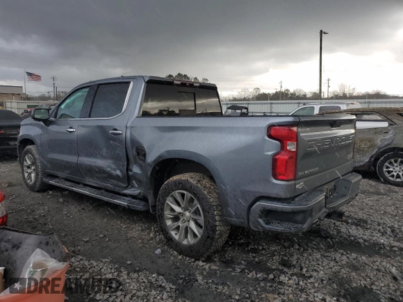 2019 Chevrolet Silverado 1500 High Country with VIN 1GCUYHED1KZ147317, listed as a Copart auction lot 43194955 with 104,985 mi miles and Salvage Title. Bid and sale history available at carsss.com. Image 2.