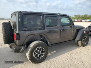2024 Jeep Wrangler Rubicon z VIN 1C4PJXFG6RW261748, wystawiony jako Copart lot #51479585 z przebiegiem 7 911 mil mil oraz Szkoda całkowita • Salvage title. Historia ofert i sprzedaży dostępna na DreamBid. Obrazek 3.