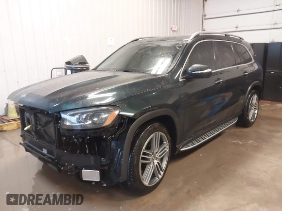 2020 Mercedes-Benz GLS with VIN 4JGFF5KE6LA216623, listed as a IAAI auction lot 41468802 with 46,594 mi miles. Bid and sale history available at carsss.com. Image 2.