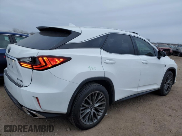 2019 Lexus RX 350 with VIN 2T2BZMCA0KC198352, listed as a Copart auction lot 84217554 with 80,624 mi miles and Salvage title. Bid and sale history available at DreamBid. Image 3.