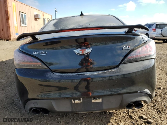 2011 Hyundai Genesis Coupe with VIN KMHHT6KD0BU046464, listed as a Copart auction lot 81629334 with 127,175 mi miles and Salvage Title. Bid and sale history available at carsss.com. Image 6.