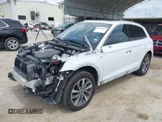 2022 Audi Q5 S line Premium Plus with VIN WA1EAAFY0N2133918, listed as a IAAI auction lot 42075042 with 54,322 mi miles and . Bid and sale history available at DreamBid. Image 18.