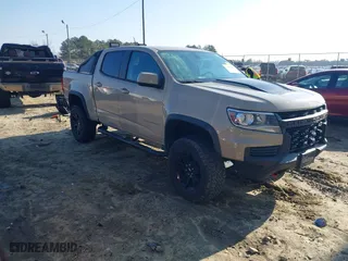 2021 Chevrolet Colorado 4WD ZR2 with VIN 1GCGTEEN9M1140085, listed as a IAAI auction lot 41476667 with 39,087 mi miles. Bid and sale history available at carsss.com. Image 1.