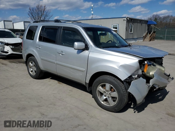 2009 Honda Pilot EX-L with VIN 5FNYF48559B020820, listed as a Copart auction lot 50194345 with 0 mi miles and Salvage Title. Bid and sale history available at carsss.com. Image 4.