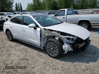 2022 Hyundai Sonata Hybrid Limited with VIN KMHL54JJ7NA051750, listed as a Copart auction lot 52919113 with 12,594 mi miles. Bid and sale history available at carsss.com. Image 4.