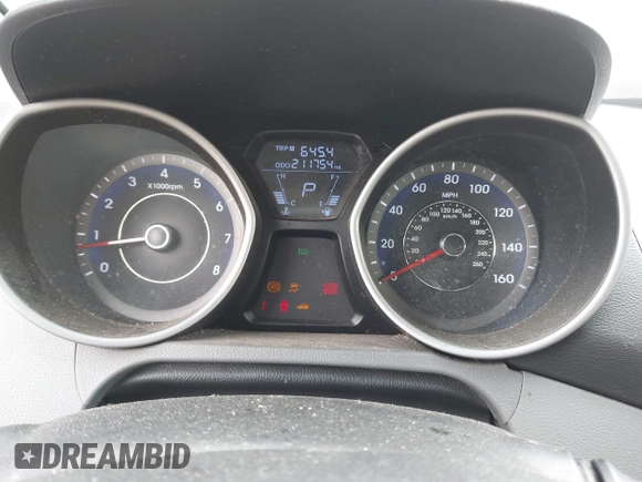 2012 Hyundai Elantra Limited with VIN KMHDH4AE4CU288870, listed as a IAAI auction lot 41793674 with 211,754 mi miles. Bid and sale history available at carsss.com. Image 7.