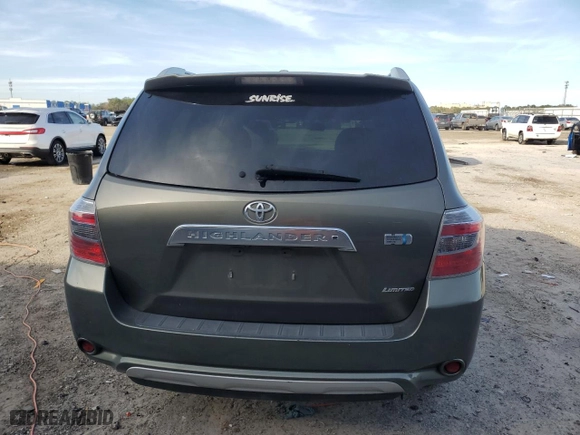 2010 Toyota Highlander Hybrid Limited w/3rd Row with VIN JTEJW3EH0A2040728, listed as a Copart auction lot 42975065 with 221,209 mi miles and Salvage Title. Bid and sale history available at carsss.com. Image 6.